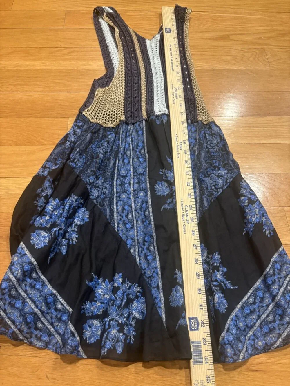 Free people Size Extra Small (XS) Knit Bodice Floral Print Fit & Flare Dress - Picture 7 of 8